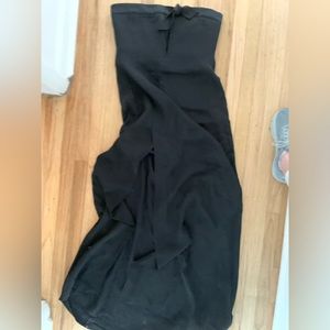 Black Armani gown with slit in front and bow at the breast size 8
